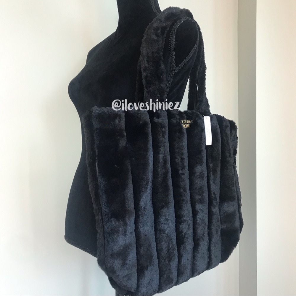 •Victoria's Secret• Faux Fur Tote Bag - Picture 2 of 4
